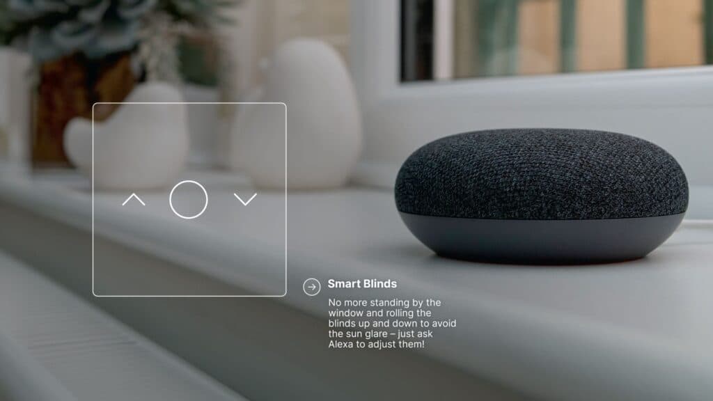 Control your blinds effortlessly with smart blinds — no need to get up!